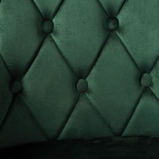 Sametová židle ATLANTA VELVET tmavě zelená