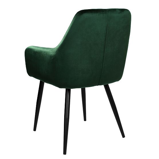 Sametová židle ATLANTA VELVET tmavě zelená