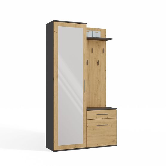 Šatní skříň DUO ANTRACIT ARTISAN