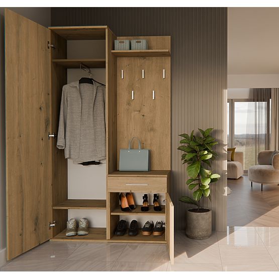 Šatní skříň DUO DUB ARTISAN