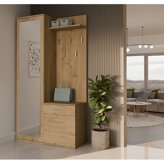Šatní skříň DUO DUB ARTISAN