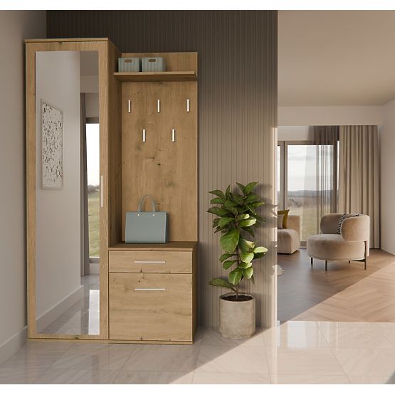 Šatní skříň DUO DUB ARTISAN