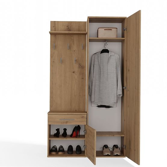 Šatní skříň DUO DUB ARTISAN