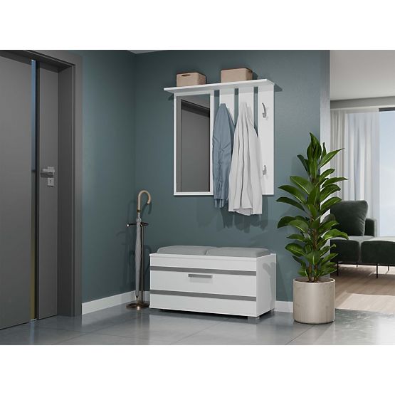 Šatní skříň Opal OPAL BÍLÁ