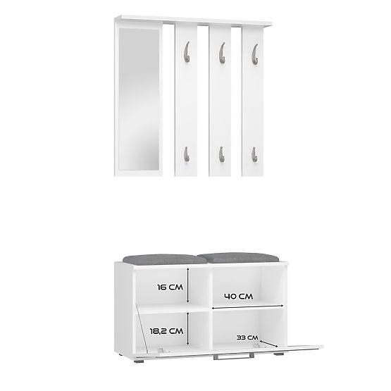 Šatní skříň Opal OPAL BÍLÁ