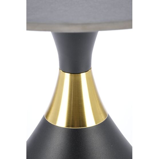 SCALITA konferenční stolek černý mramor / černý / zlatý 