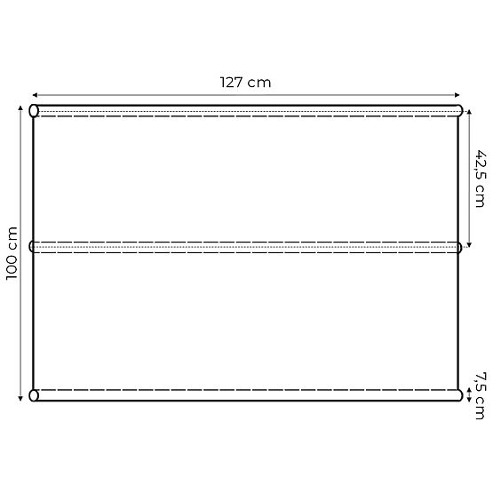 Sedák na zahradní houpačku 127x100 cm béžový MultiGarden