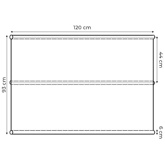 Sedák podložka na zahradní houpačku 120 x 93 cm šedá ModernHome