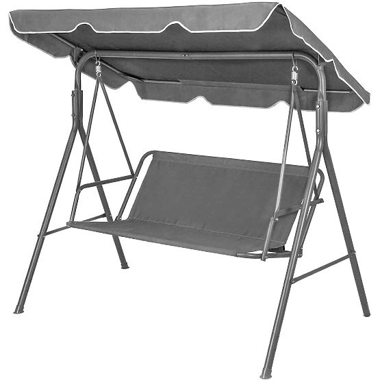 Sedák podložka na zahradní houpačku 140 x 100 cm šedá ModernHome