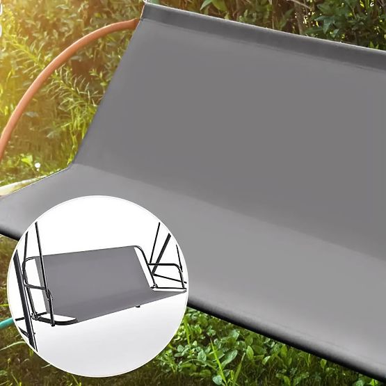 Sedák podložka na zahradní houpačku 140 x 100 cm šedá ModernHome