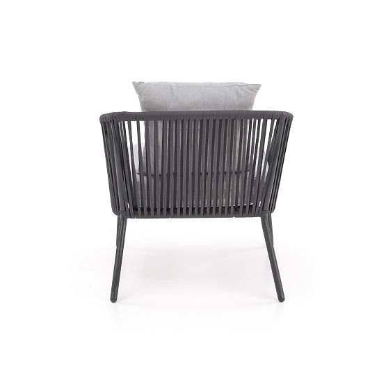 Set zahradního nábytku s polstry ROCCA - světle šedý