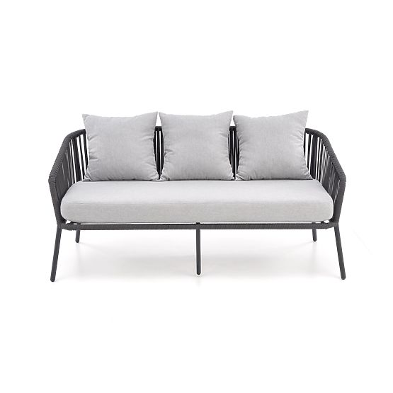 Set zahradního nábytku s polstry ROCCA - světle šedý