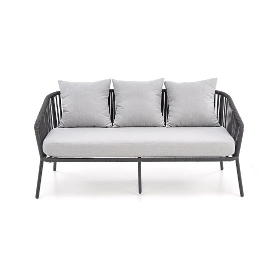 Set zahradního nábytku s polstry ROCCA - světle šedý