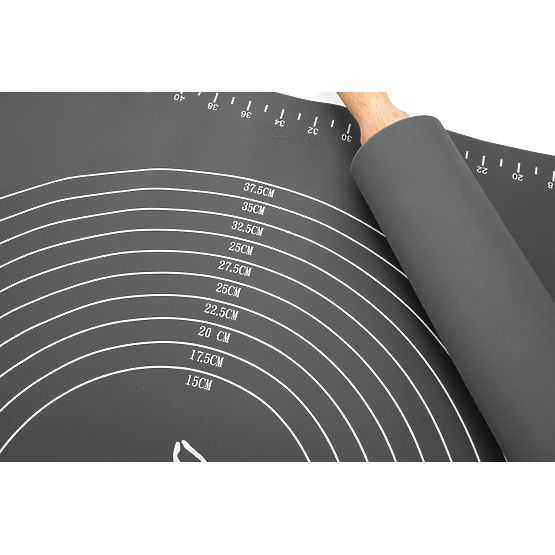 Silikonová pracovní deska SELMA grafitová 70x50 cm