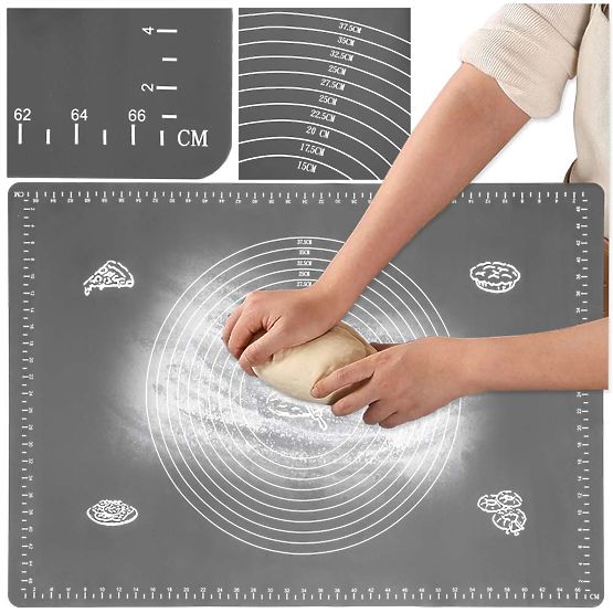 Silikonová pracovní deska SELMA grafitová 70x50 cm