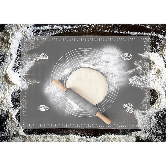 Silikonová pracovní deska SELMA grafitová 70x50 cm