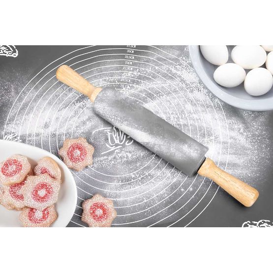 Silikonová pracovní deska SELMA grafitová 70x50 cm