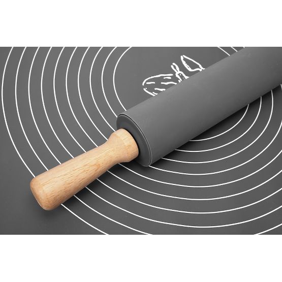 Silikonová pracovní deska SELMA grafitová 70x50 cm