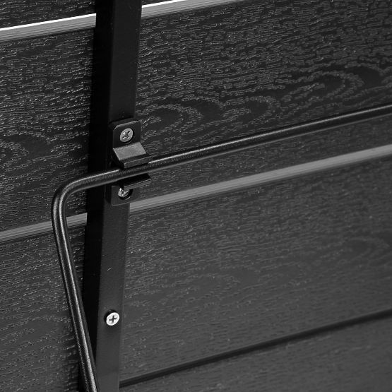 Skládací balkonový stolek ARETTO černý