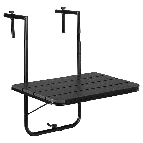 Skládací balkonový stolek ARETTO černý