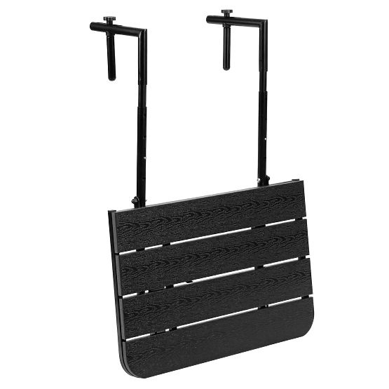 Skládací balkonový stolek ARETTO černý