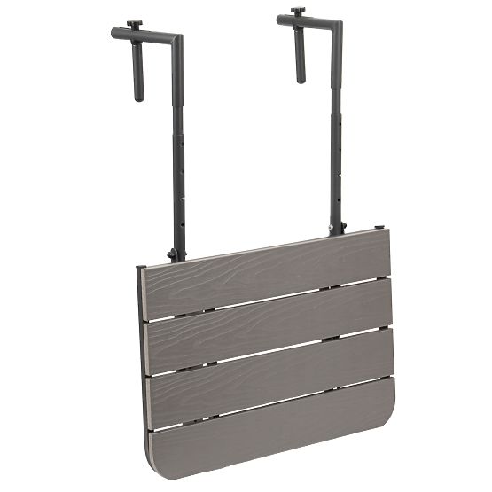 Skládací balkonový stolek ARETTO šedý