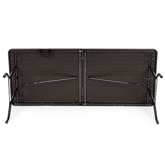 Skládací cateringový banketový zahradní stůl 180 cm hnědý ModernHome