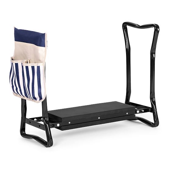 Skládací klekátko - stolička na práci v zahradě 2v1 - modrá