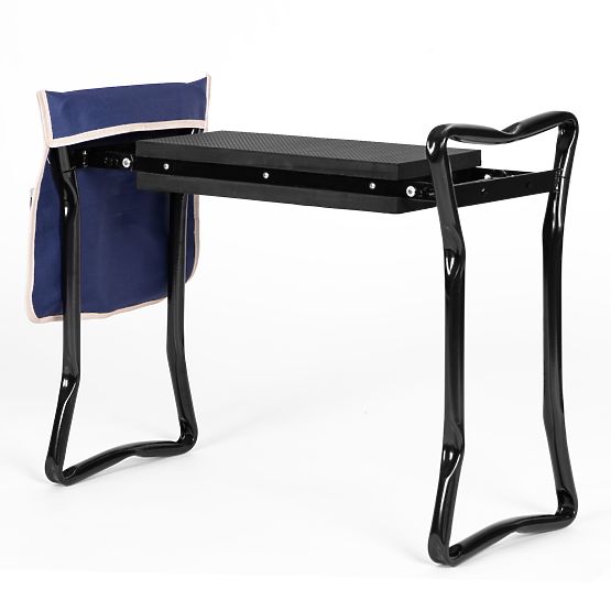 Skládací klekátko - stolička na práci v zahradě 2v1 - modrá