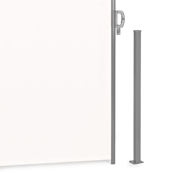 Skládací markýza 300x180 cm boční roleta paraván do zahrady na terasu béžová