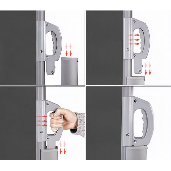 Skládací markýza 300x200 cm boční roleta paraván do zahrady na terasu antracit