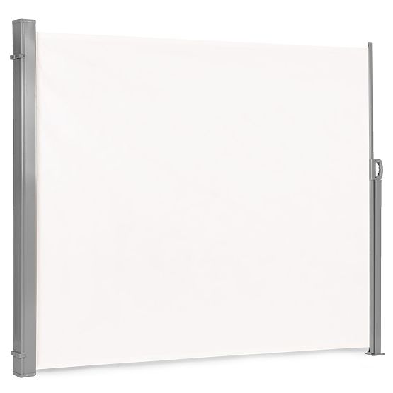 Skládací markýza 300x200 cm boční roleta paraván do zahrady na terasu béžová