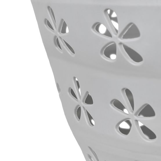 Skládací oválná mísa 50 x 37 cm bílo-šedá OVAL COMPACT 25L