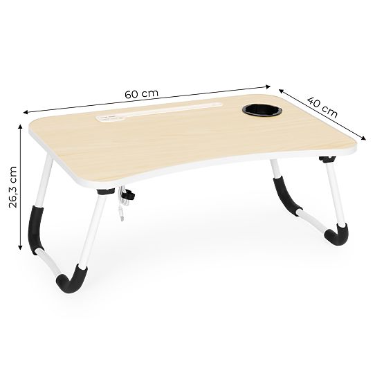 Skládací podstavec pod notebook 60x40 cm s lampičkou a ventilátorem ModernHome