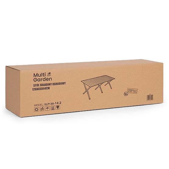 Skládací turistický stůl 120x60 cm kempingový s taškou MultiGarden