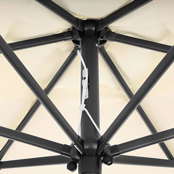 Skládací zahradní balkonový deštník nastavitelný 210 cm béžový