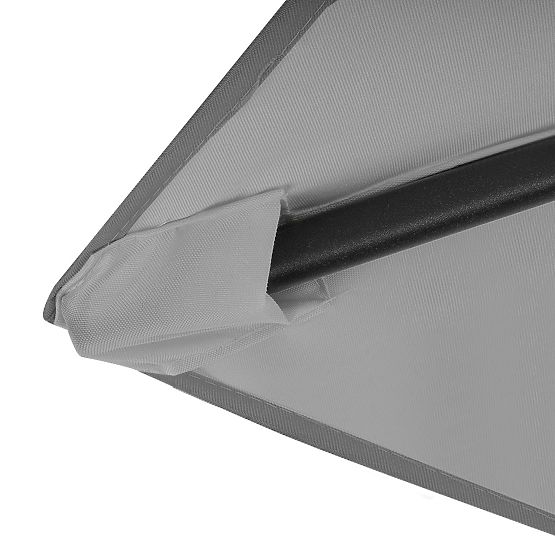 Skládací zahradní balkonový deštník nastavitelný 210 cm šedý