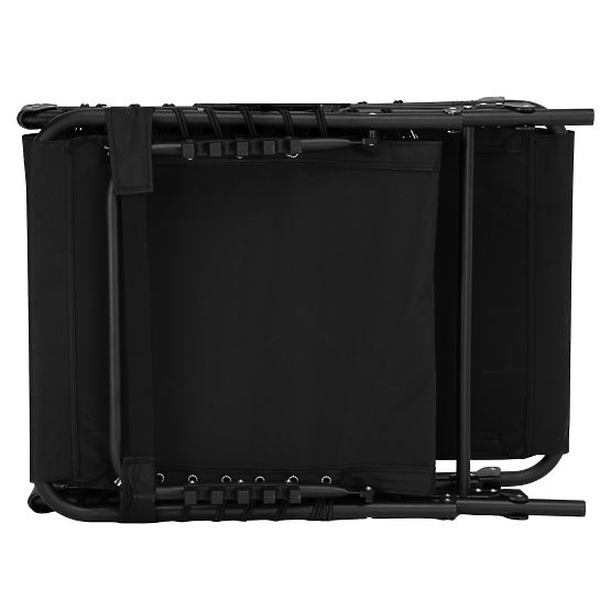 Skládací zahradní lehátko nastavitelný FENIKS černý