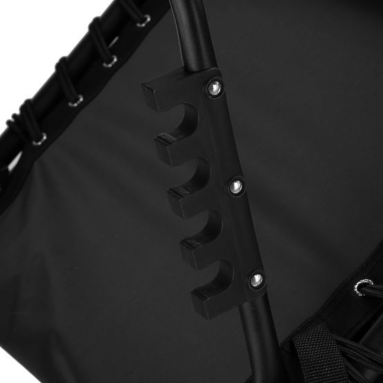 Skládací zahradní lehátko nastavitelný FENIKS černý