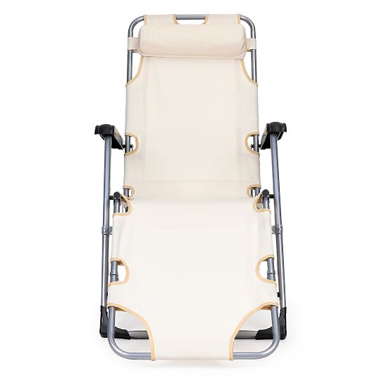 Skládací zahradní plážové křeslo lehátko 2v1