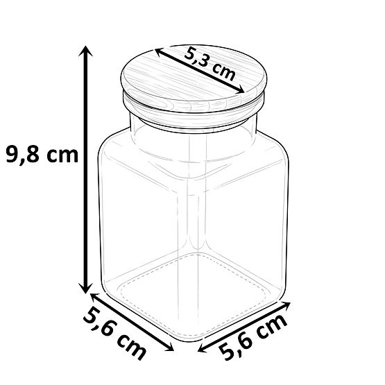 Skleničky na koření HIDALGO sada 12 kusů