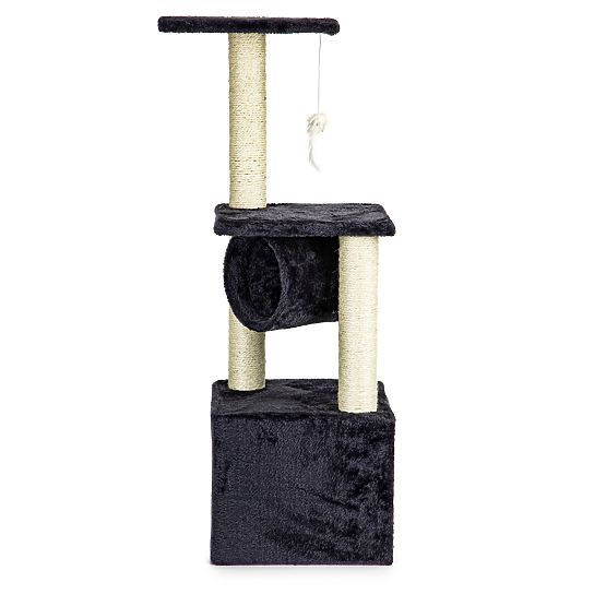 Škrabadlo pro kočku domek pelíšek strom šedý