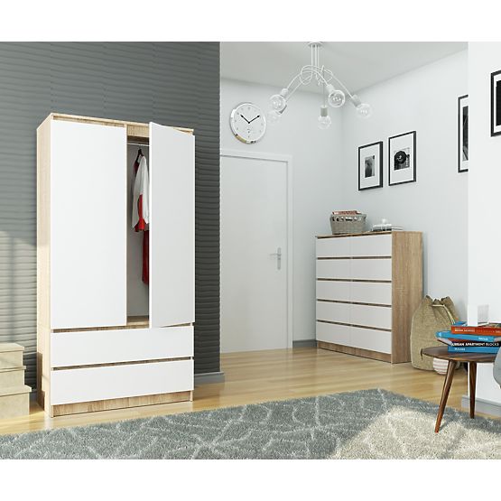 SKŘÍŇ S90 2D 2SZ CLP PK SONOMA / BÍLÁ