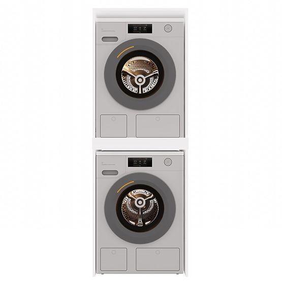 Skříňka na Pračku a Sušičku POLA TWIN Bílá