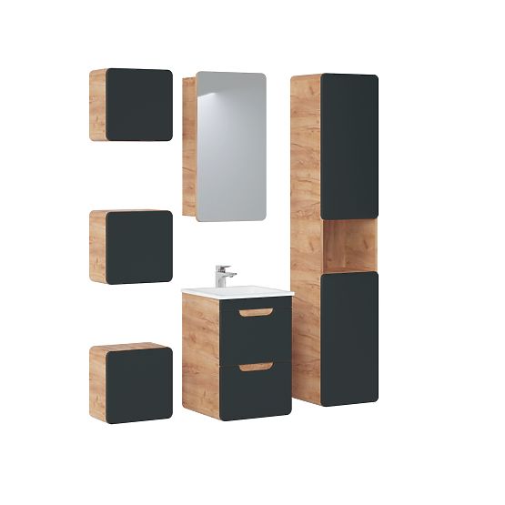 Skříňka pod umyvadlo 40 cm 2 zásuvky