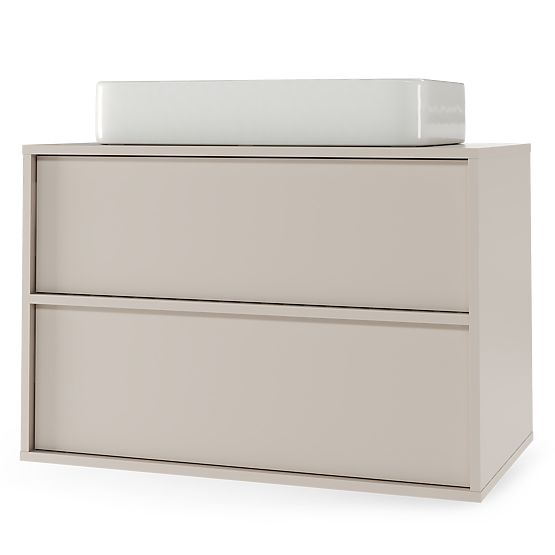 Skříňka pod umyvadlo na desku Mossy, 80 cm, kašmír