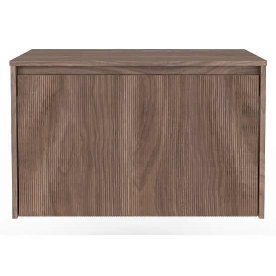 Skříňka pod umyvadlo na desku Pezzo 80 cm, ořech, drážkovaná