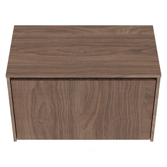 Skříňka pod umyvadlo na desku Pezzo 80 cm, ořech, drážkovaná