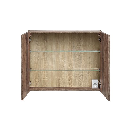 Skříňka se zrcadlem 80 cm 2 dveře