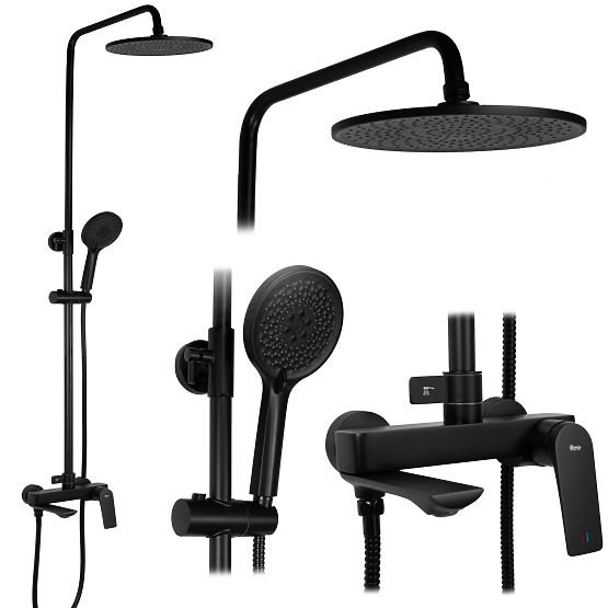 Sprchová sada REA AVALON ČERNÁ